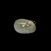 White Opal Bracelet Meander Crossover Silver Jewelry Display Shot - Prop Shot - Lefkara Silver
