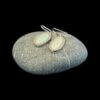 White Opal Earrings Oval Shine Silver Jewelry Display Shot - Prop Shot - Lefkara Silver