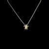 White Opal Pendant Starlight Turtle Silver Jewelry Detail Shot - Pendant and Chain Shot - Lefkara Silver