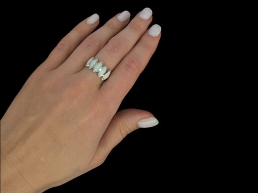 White Opal Ring Marquise Lagoon - Image 3