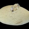 White Opal Ring Meander Shine Silver Jewelry Display Shot - Prop Shot - Lefkara Silver