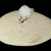 White Opal Ring Vintage Glamour Silver Jewelry Display Shot - Prop Shot - Lefkara Silver