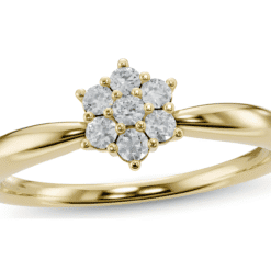 a gold promise ring.
