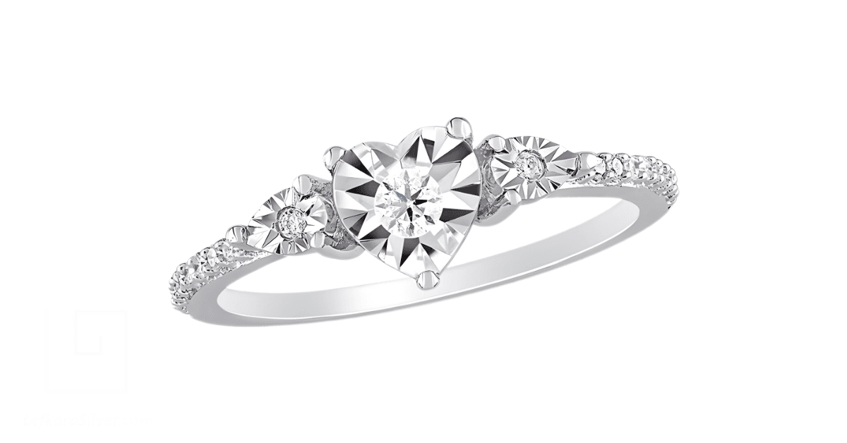 a diamond promise ring. 