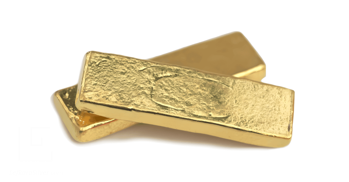 Fine gold bars. 
