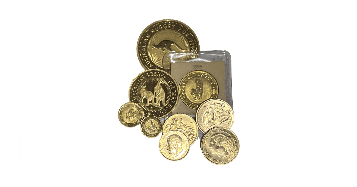 A pack of gold coins.