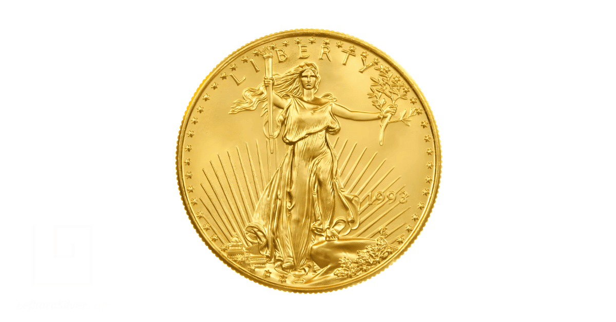 a gold coin.