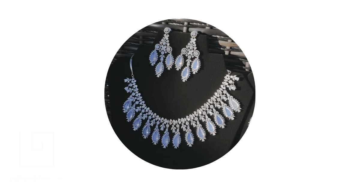 a moonstone jewelry set. 