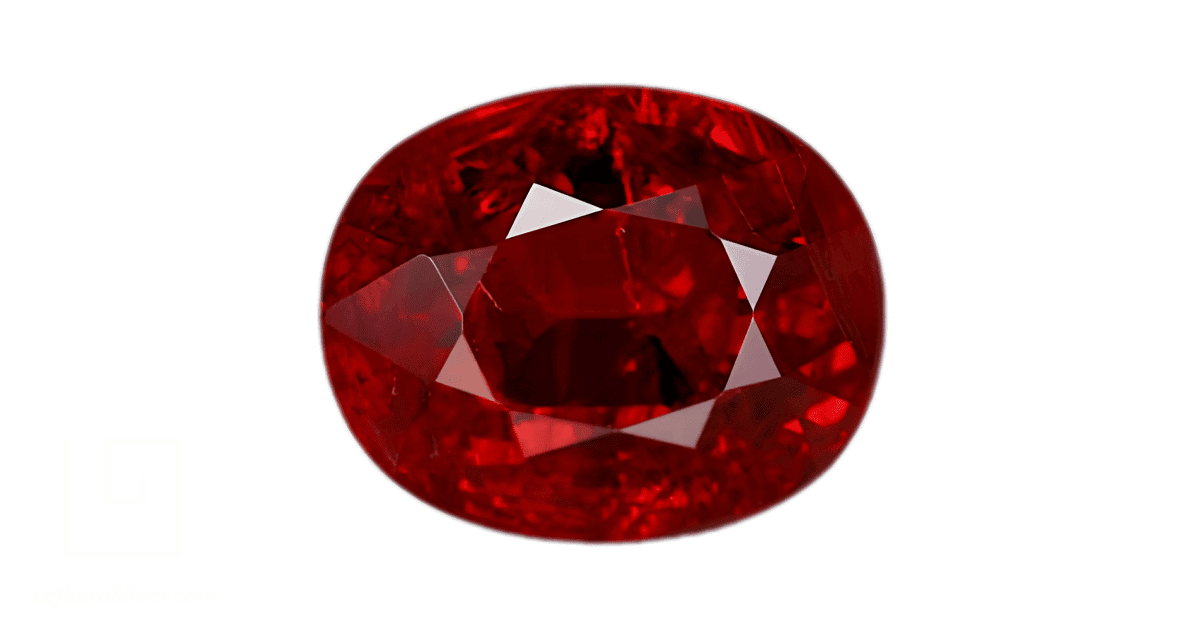 a pigeon blood ruby gemstone.