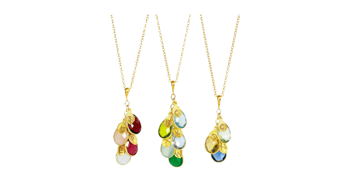 Birthstone jewelry.