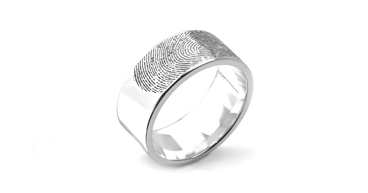 a custom fingerprint ring.