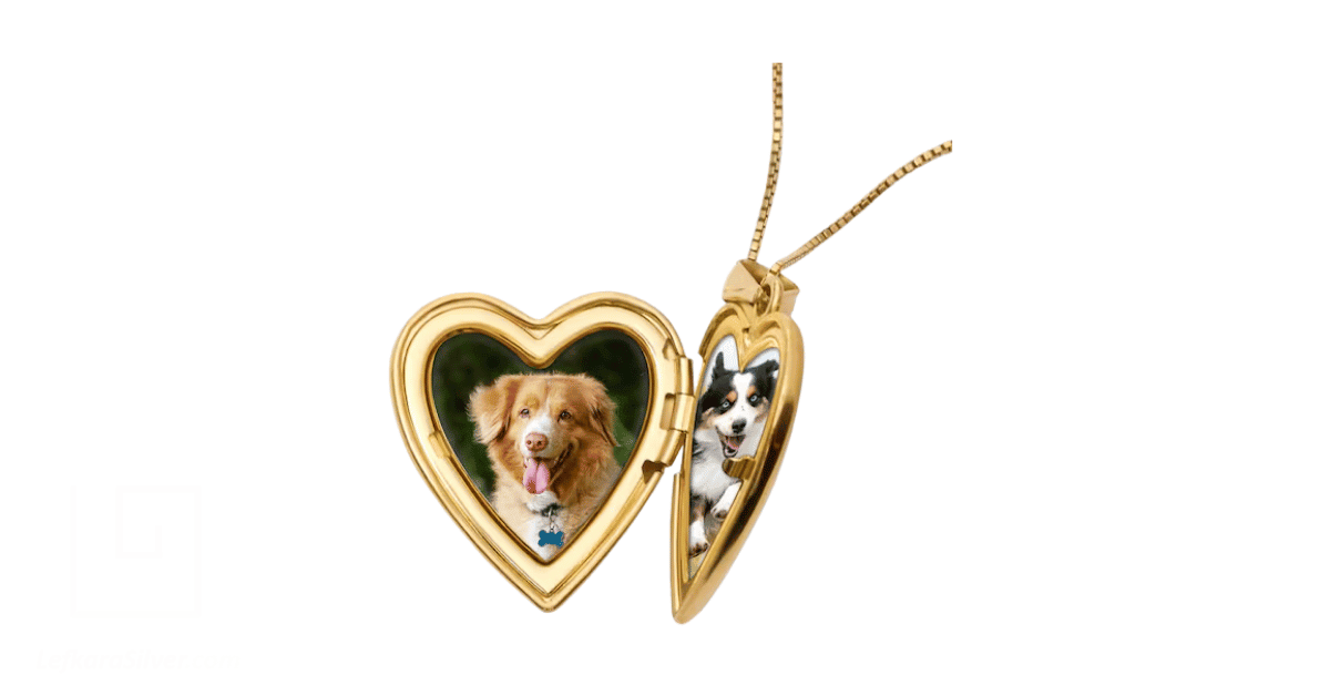 An engraved custom pendant.
