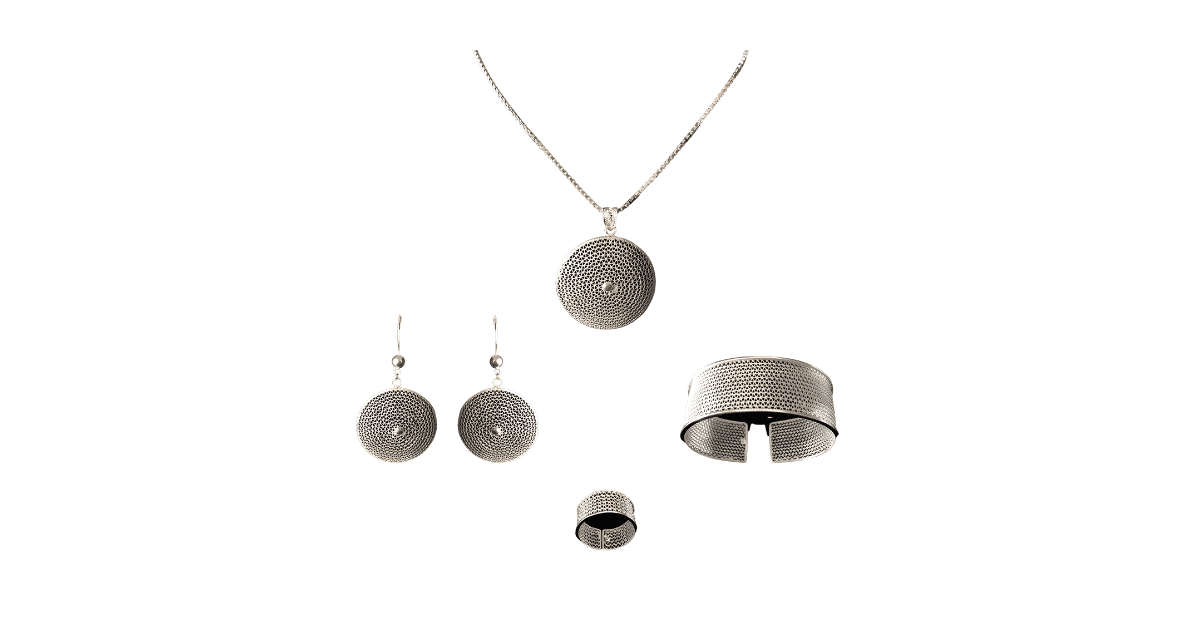 Women's jewelry set from Lefkara Silver.