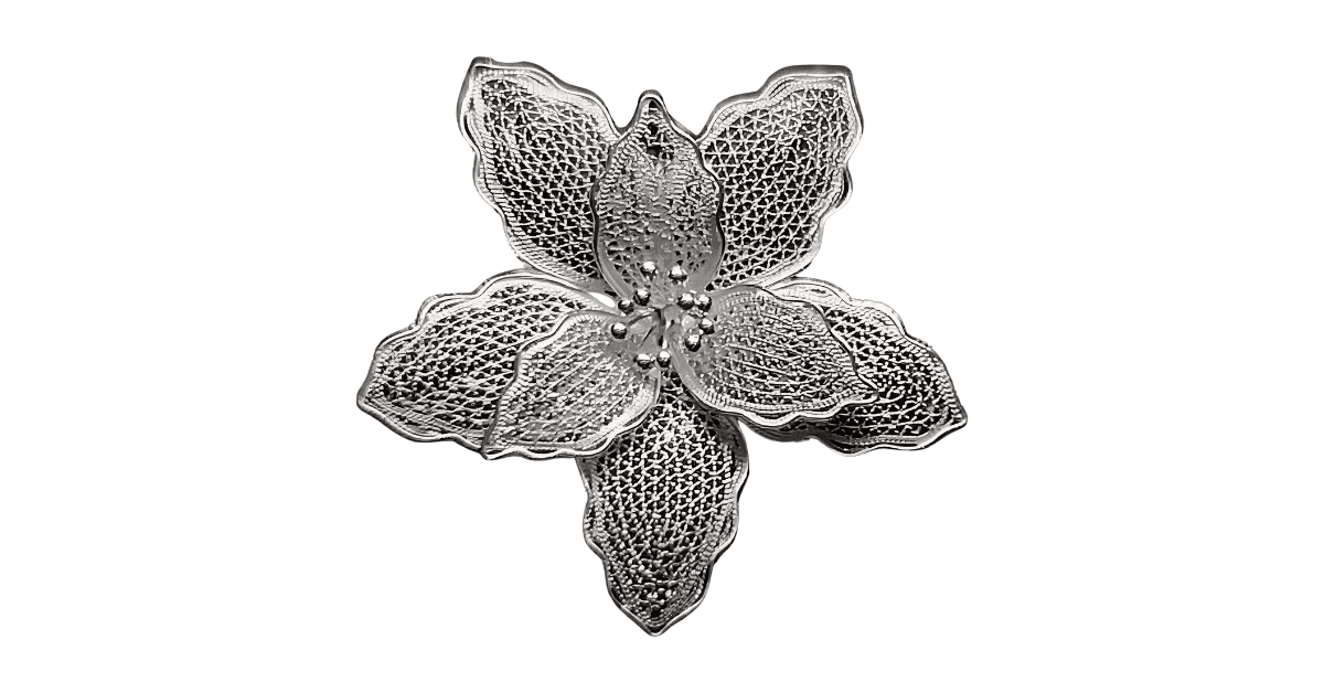 a silver filigree pendant from Lefkara Silver.