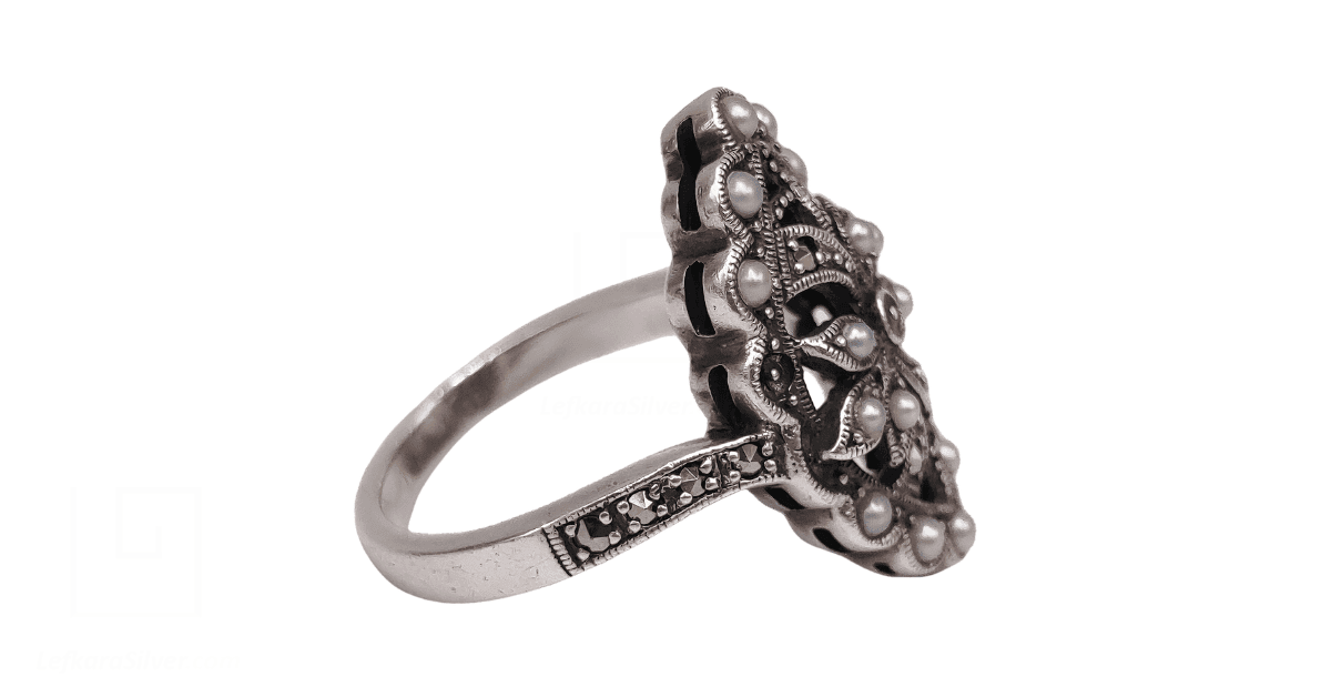 a vintage filigree ring