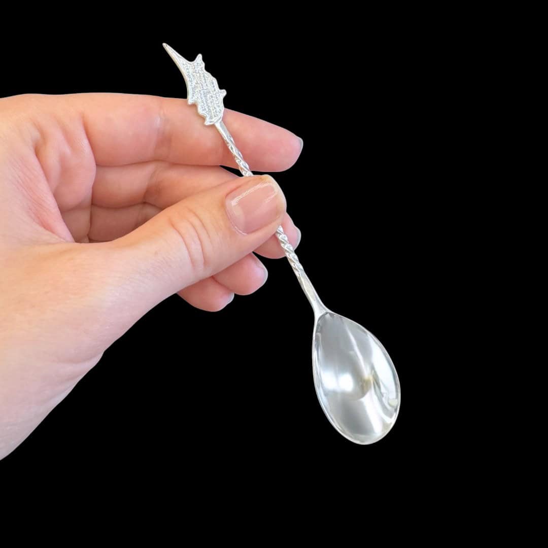 Handmade Silver Coffee Spoon "Cyprus" - Image 3